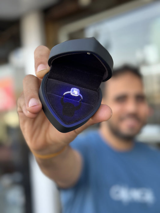 Engagement ring - silver