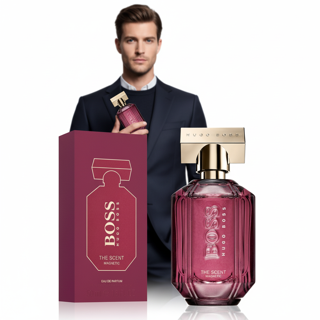 عطر boss the scent magnetic hugo bossالاحمر