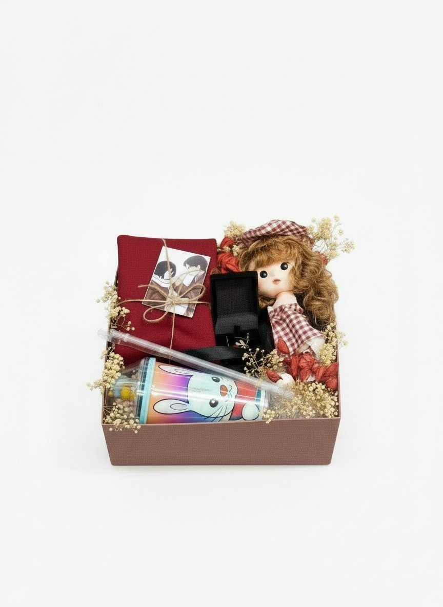 بوكس-وشاح -الحب الاحمر(الشحن مجانى)