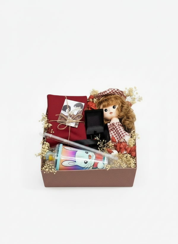 بوكس-وشاح -الحب الاحمر(الشحن مجانى)