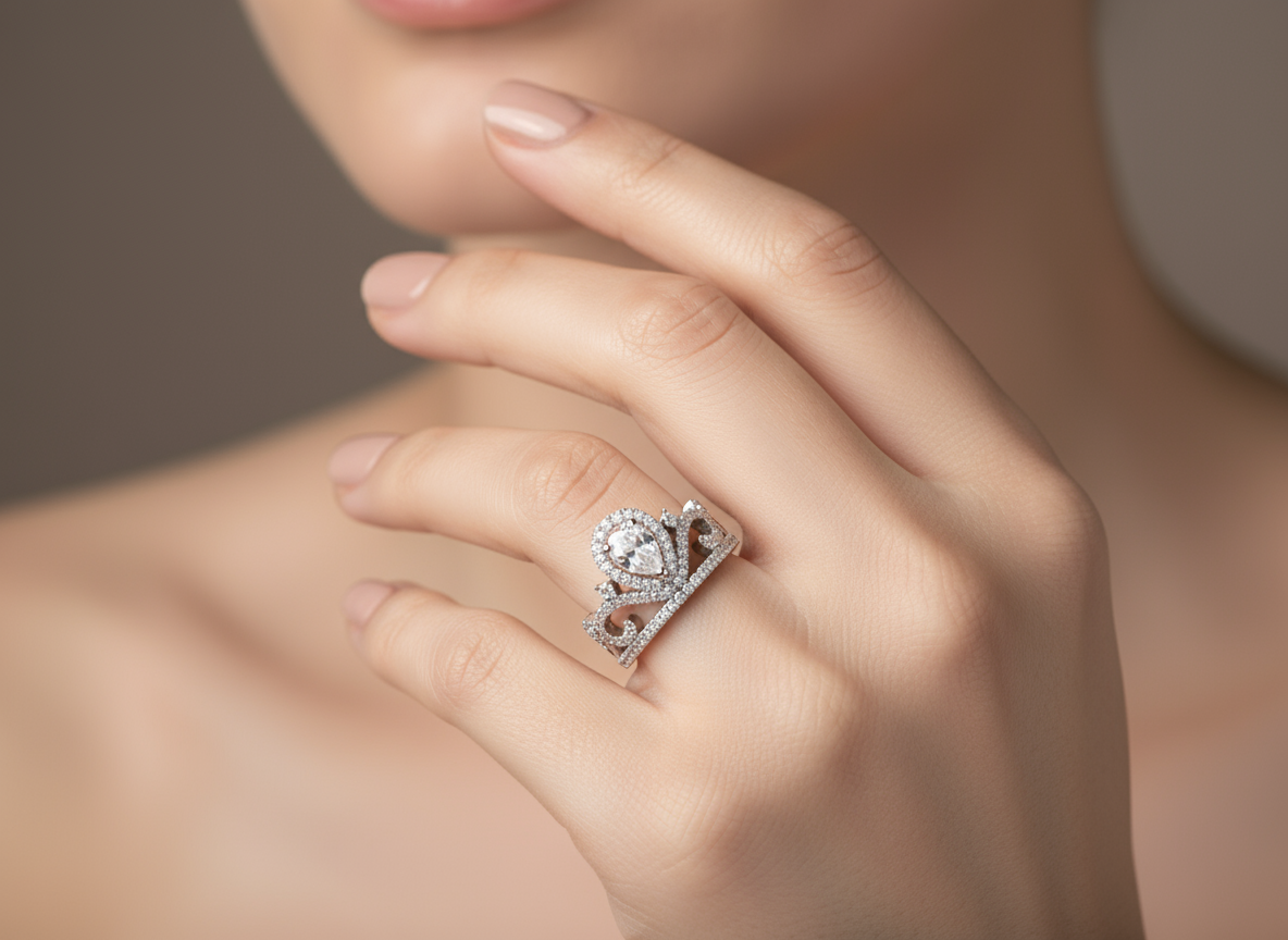 خاتم-نسائي-فضة