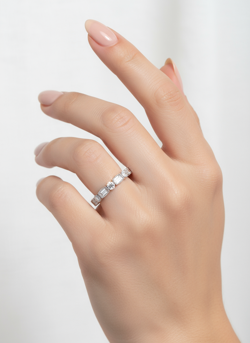 خاتم-نسائي-فضة